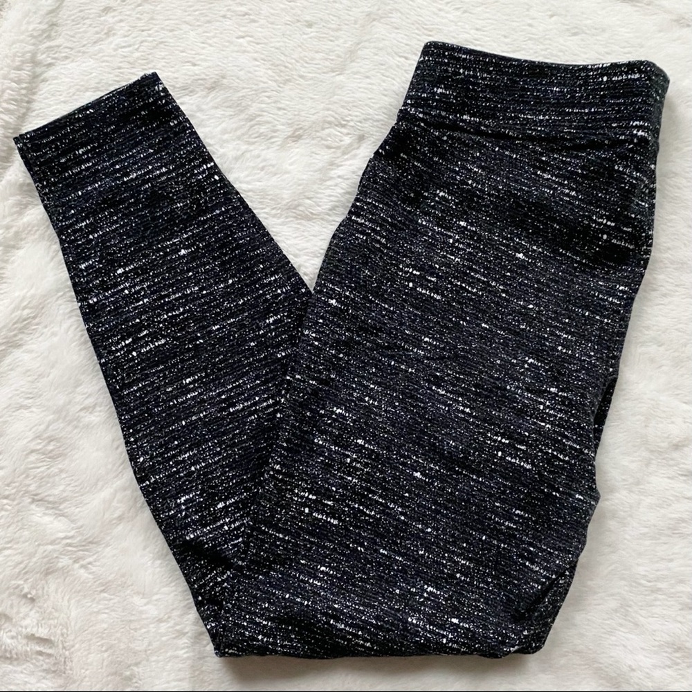 Old Navy Abstract Printed Leggings Gray Black White Size Medium